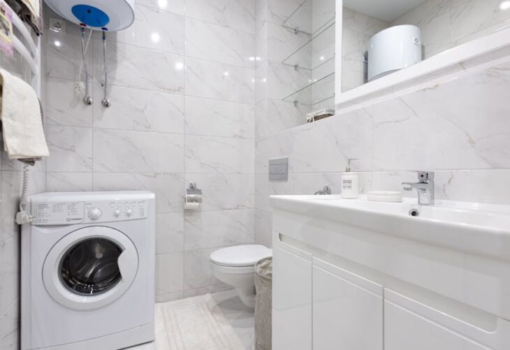 Trockener Waschtrockner im Bad: Feuchte, Gerüche und Lautstärke in 4 bis 8 m2 sicher in den Griff bekommen