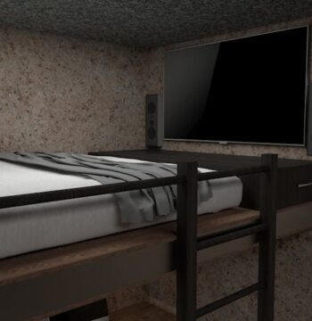 Hochbett für Erwachsene sicher nachrüsten: Statik, Schallschutz und Stauraum auf 8 bis 16 m2
