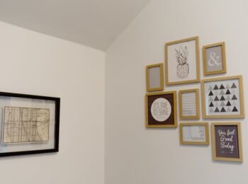 Hochwertige Bilderwand ohne Schiefhängen: Raster, Abstände, Aufhängung und Licht (Wohnzimmer und Flur)